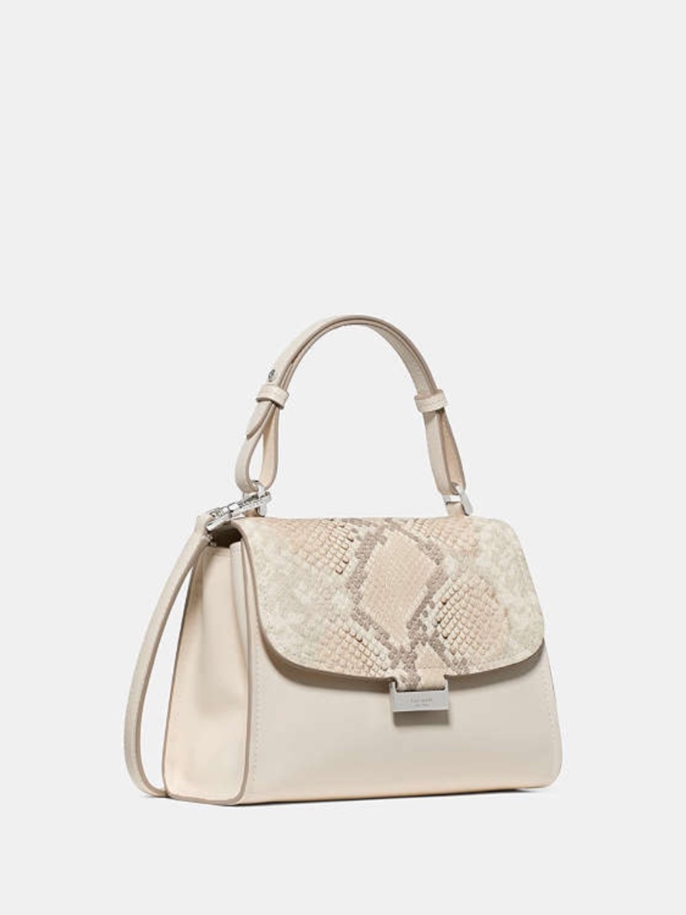 Kate Spade Riley Snake Embossed Small Top Handle Bag - Picture 4 of 6